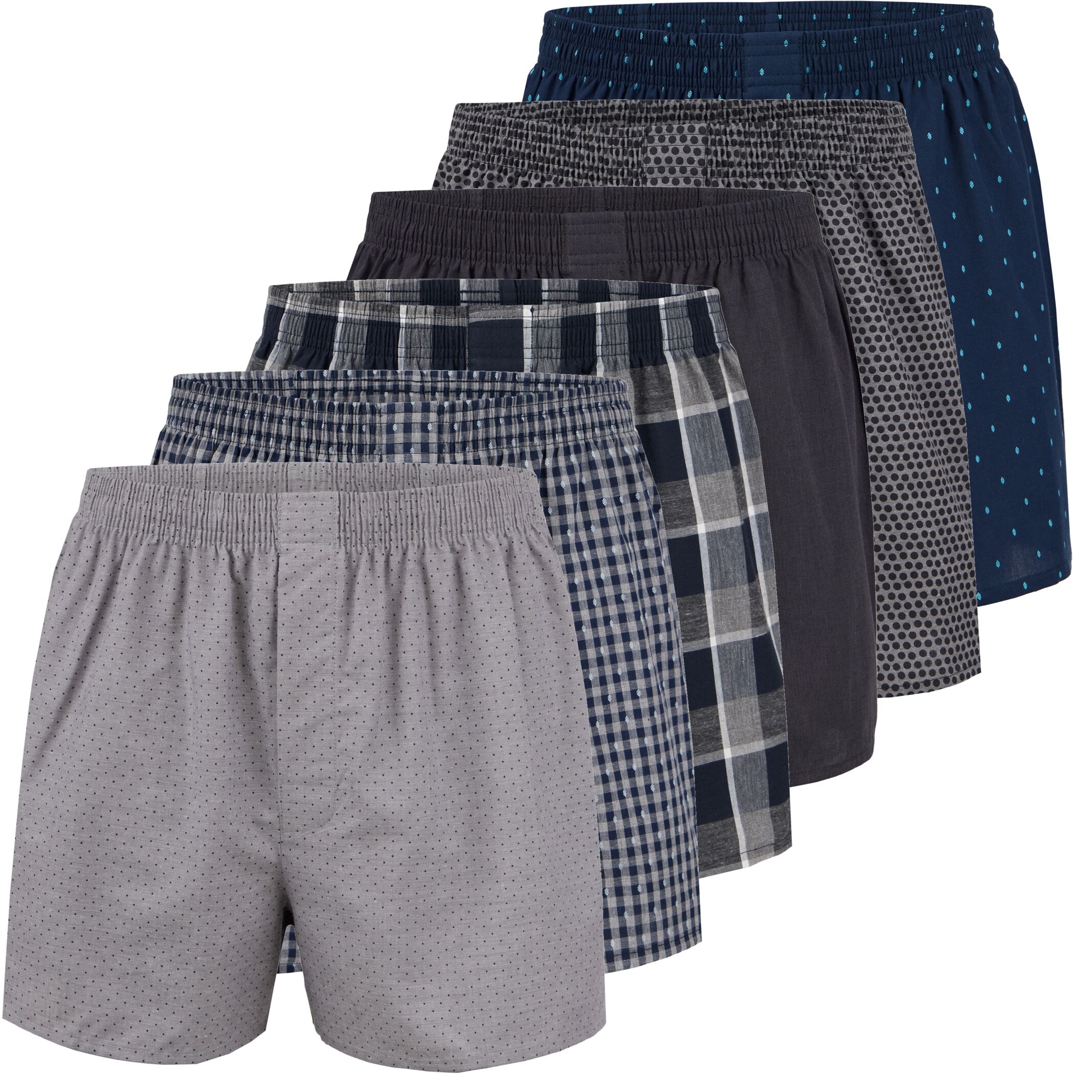 City Life Boxershorts mehrfarbig 6er Pack Nr 8