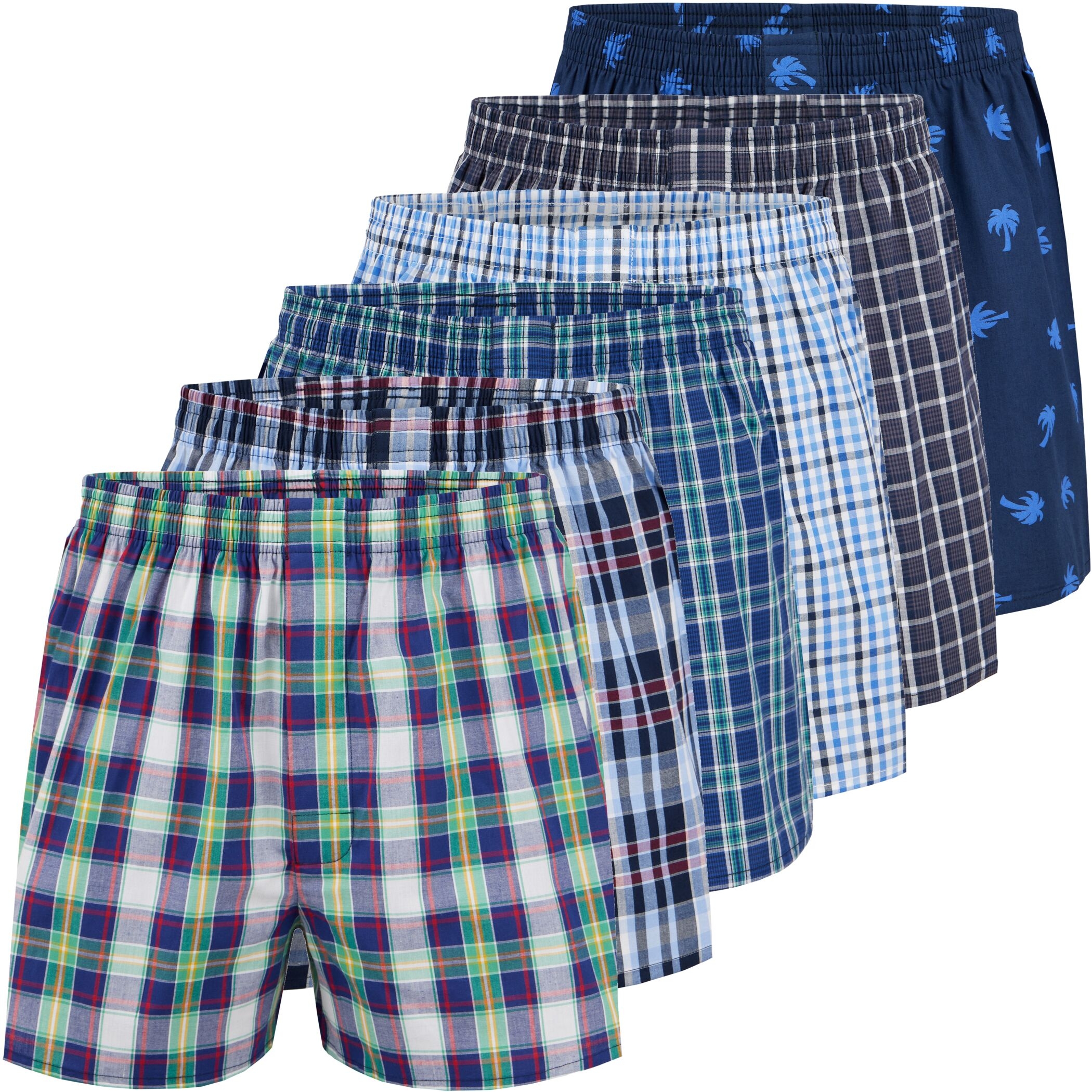 City Life Boxershorts mehrfarbig 6er Pack Nr 12
