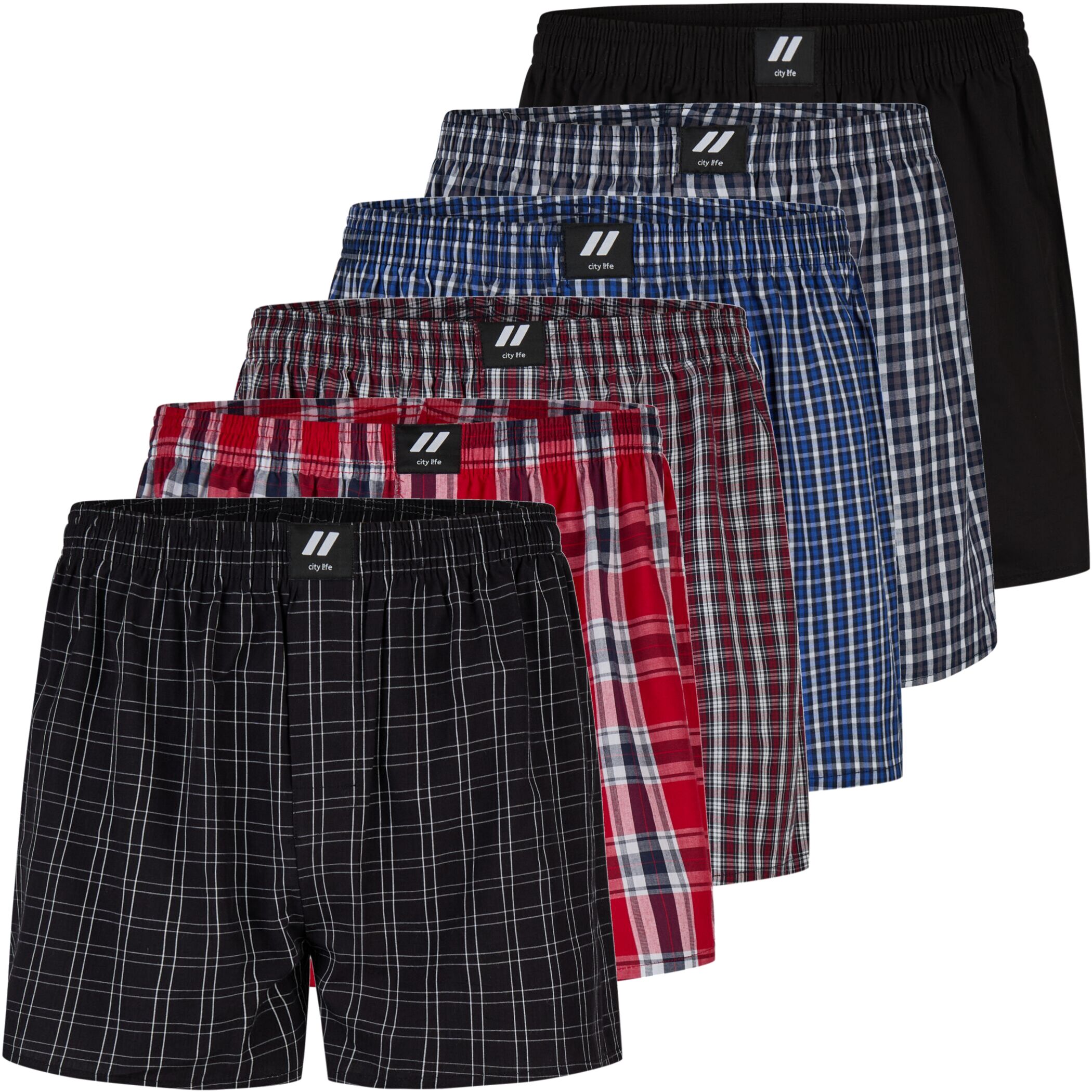 City Life boxer shorts multicolor 6pack No 4