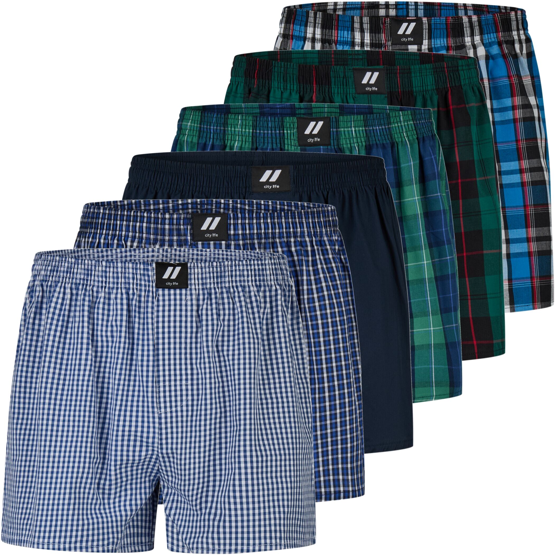 City Life boxer shorts multicolor 6pack No 3
