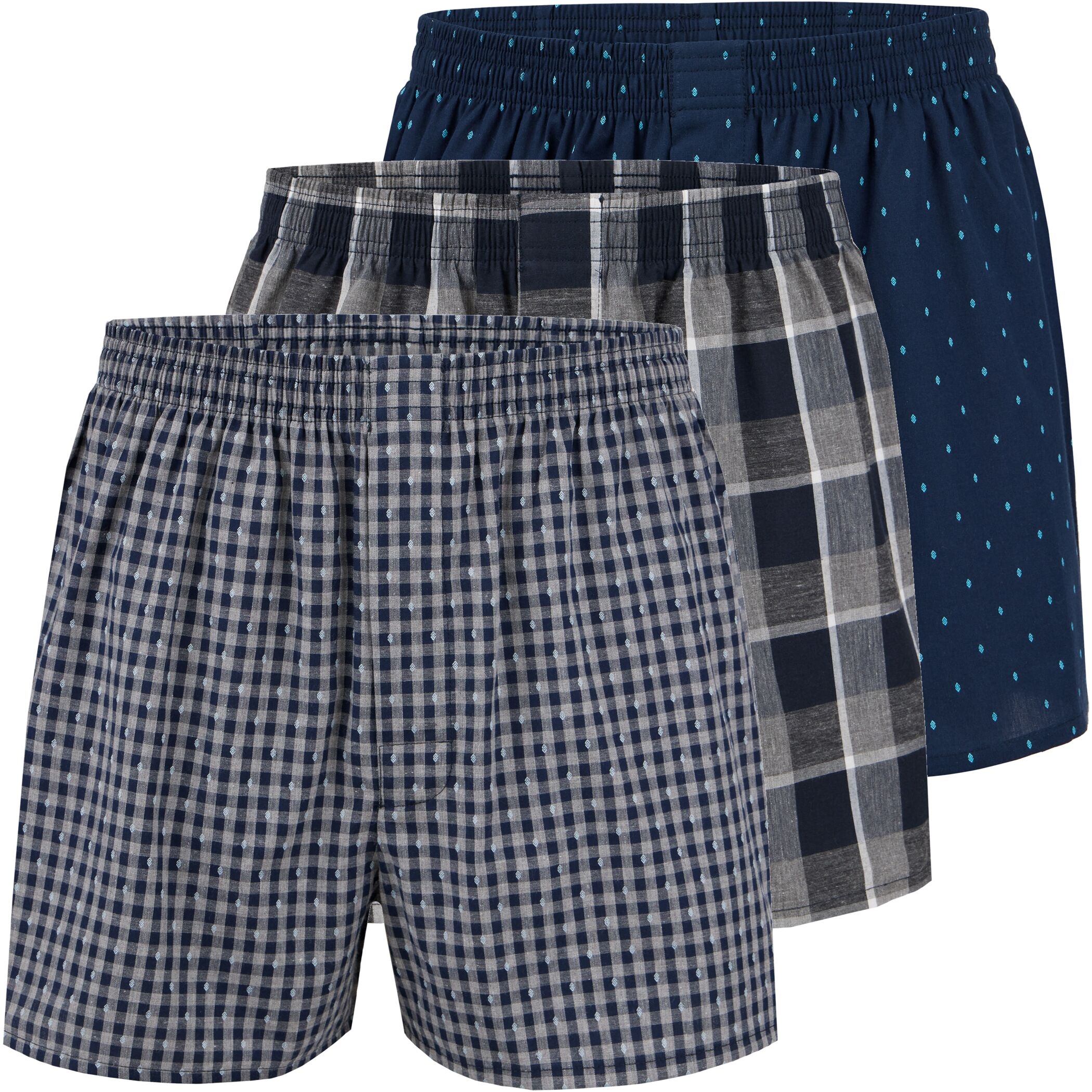 City Life Boxershorts 3er Pack Herren D6